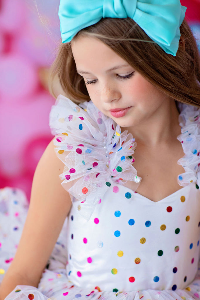 Petal "Party Confetti"- Short Length Dress (5 Year-Petite 7 Year) ready to ship. New.