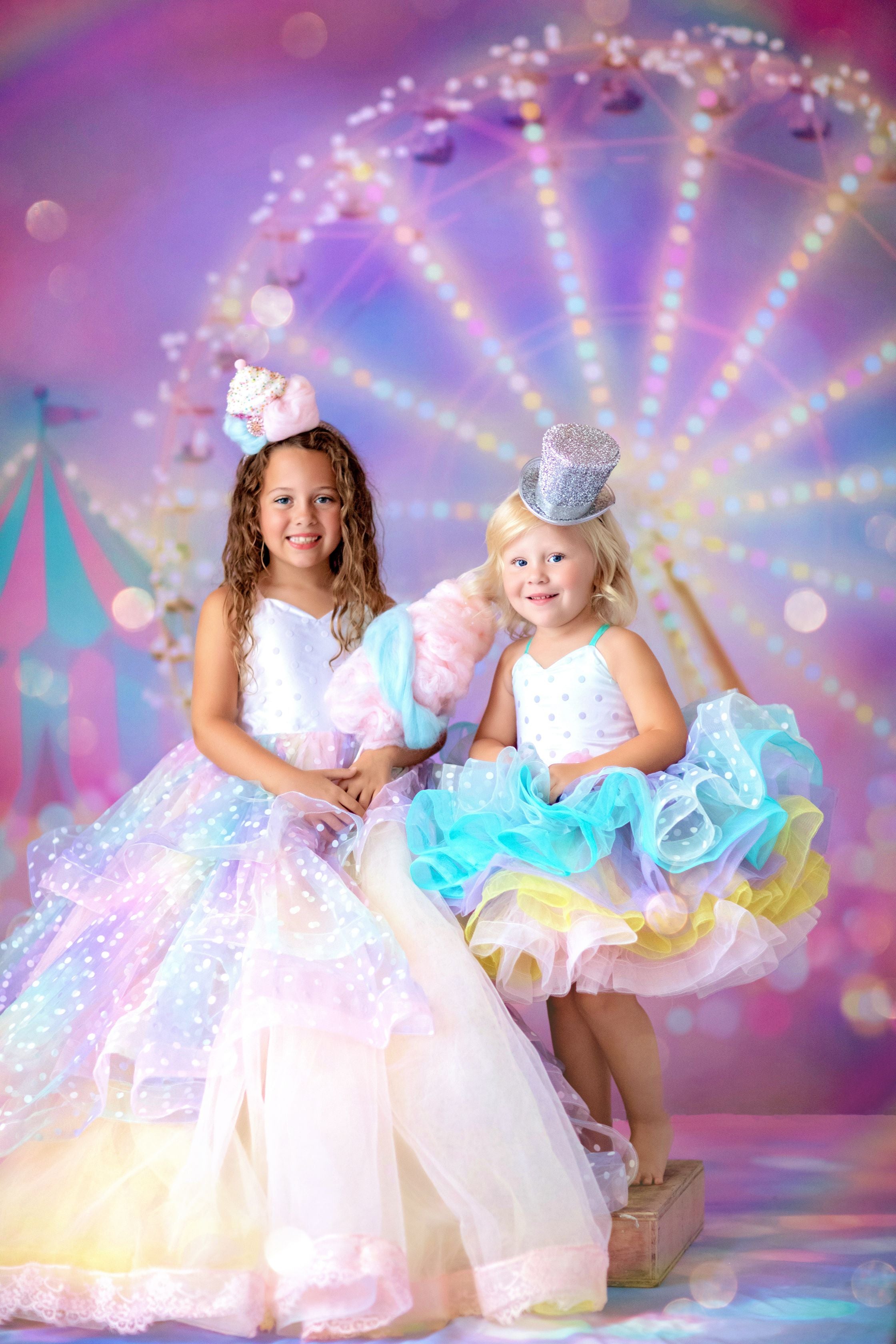 Confetti - Petal "Rainbow Carnival" Petal Length Dress (3 Year-Petite 5 Year)