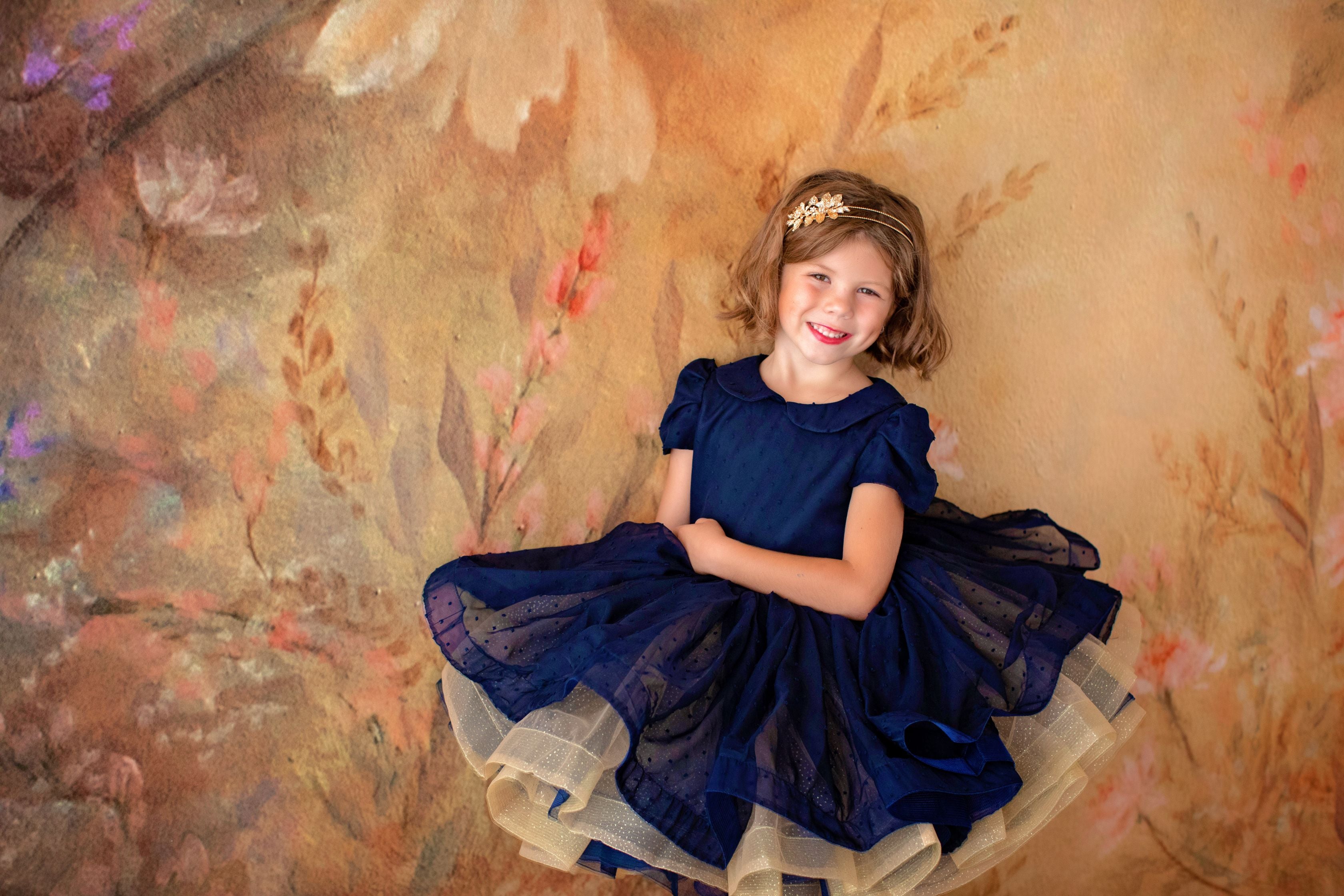 "Ellysyn" -  Petal Length Dress + Bloomers  - ( 4 Year - Petite 6 Year)