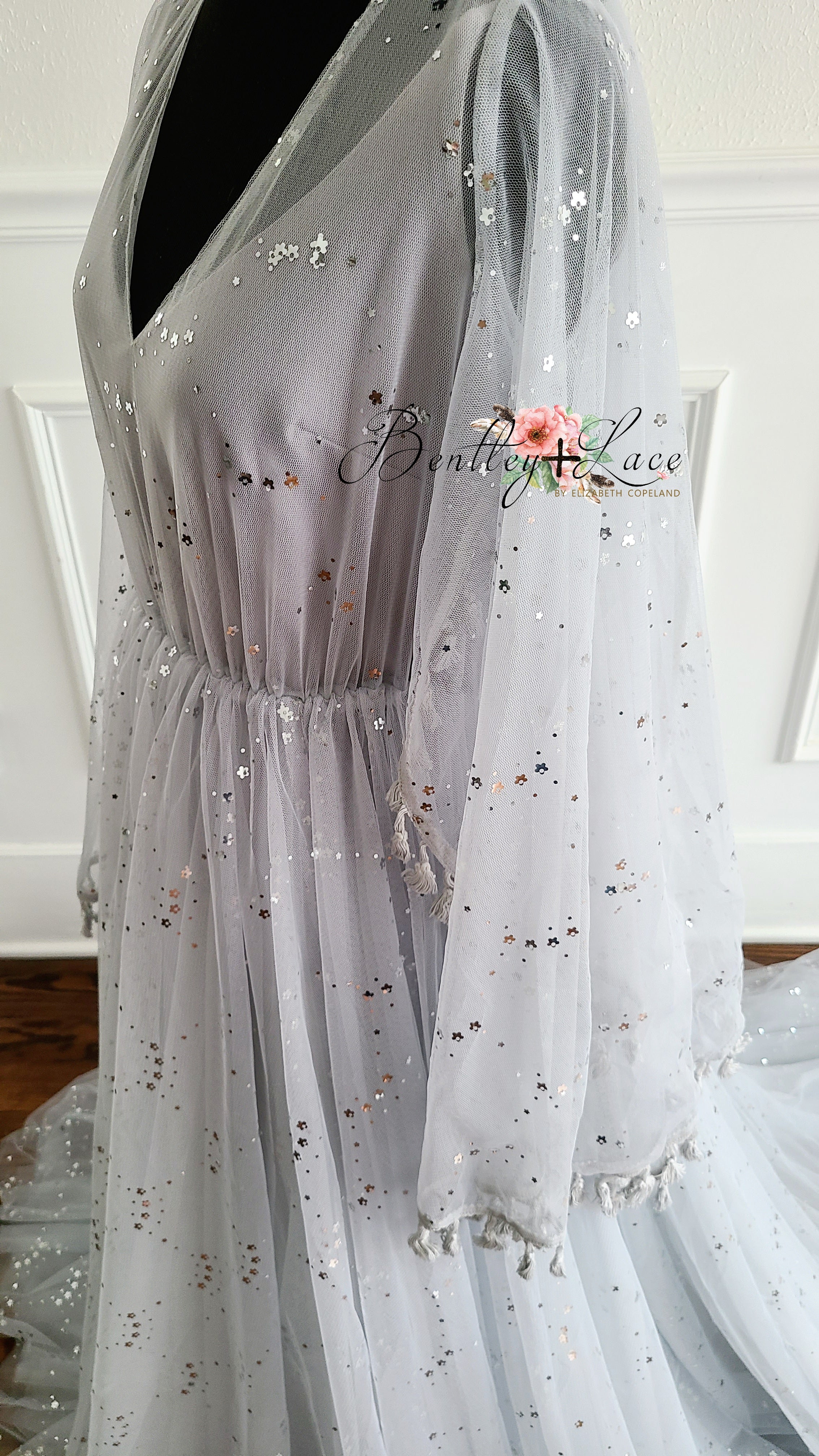 Hope -Beautiful boho inspired gown - (TEEN-ADULT) retired rental no slip