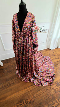 EUC RETIRED RENTAL Lisa-Beautiful boho inspired gown - (TEEN-ADULT)