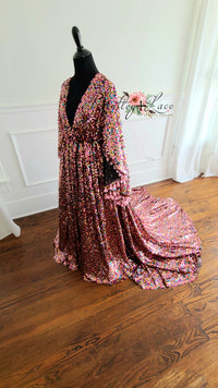 EUC RETIRED RENTAL Lisa-Beautiful boho inspired gown - (TEEN-ADULT)