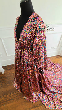 EUC RETIRED RENTAL Lisa-Beautiful boho inspired gown - (TEEN-ADULT)