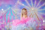 Petite model posing in the Golden Starlight gown under soft natural light


