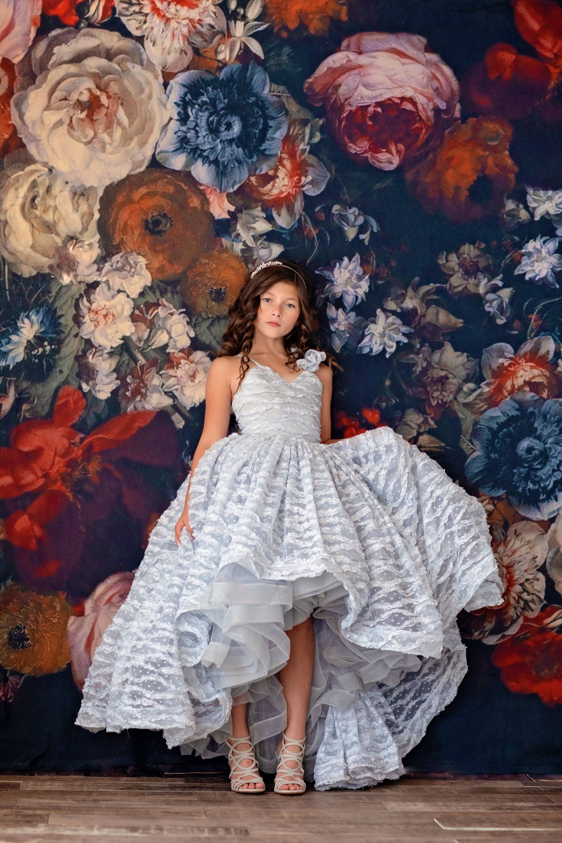 Bentley and Lace couture rental gown