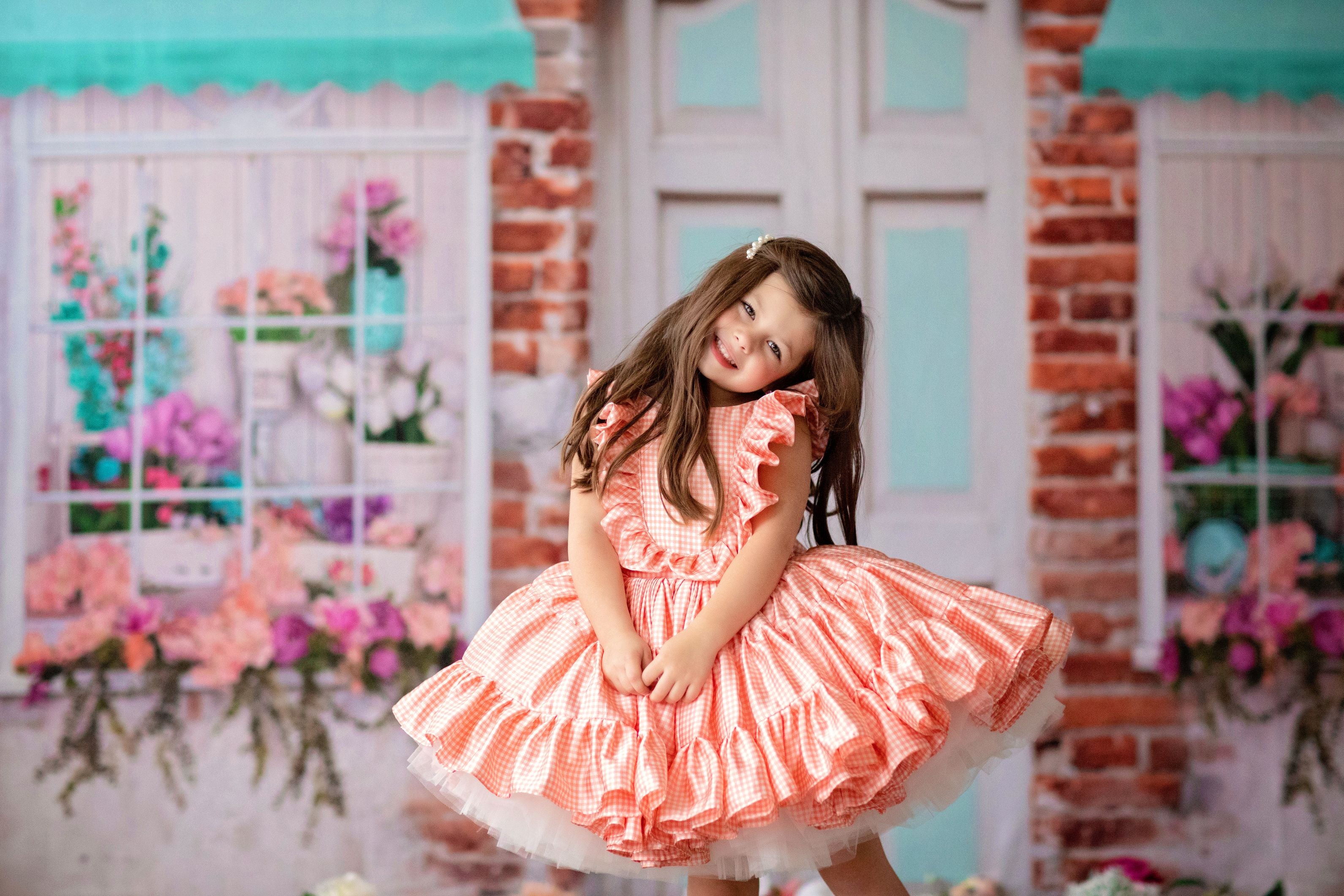 "Sweet Charlette" -  Petal Length Dress  - ( 3 Year - Petite 5 Year)