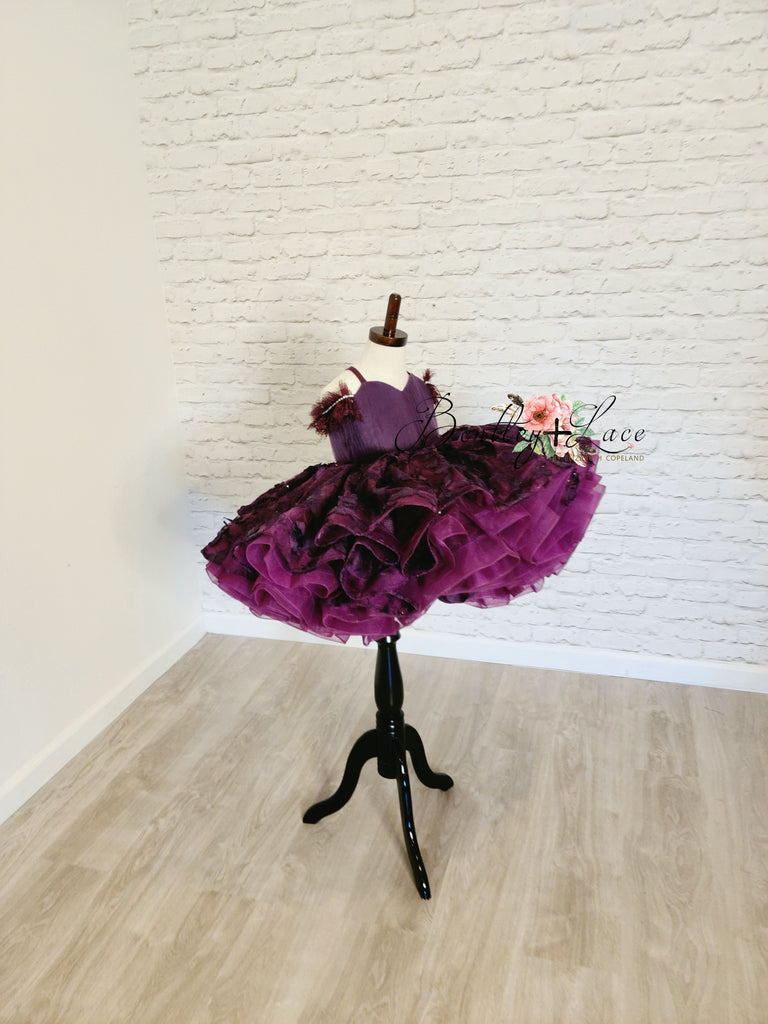 "Butterfly Kisses" -  Petal Short Length Dress  ( 4 Year - Petite 6 Year)