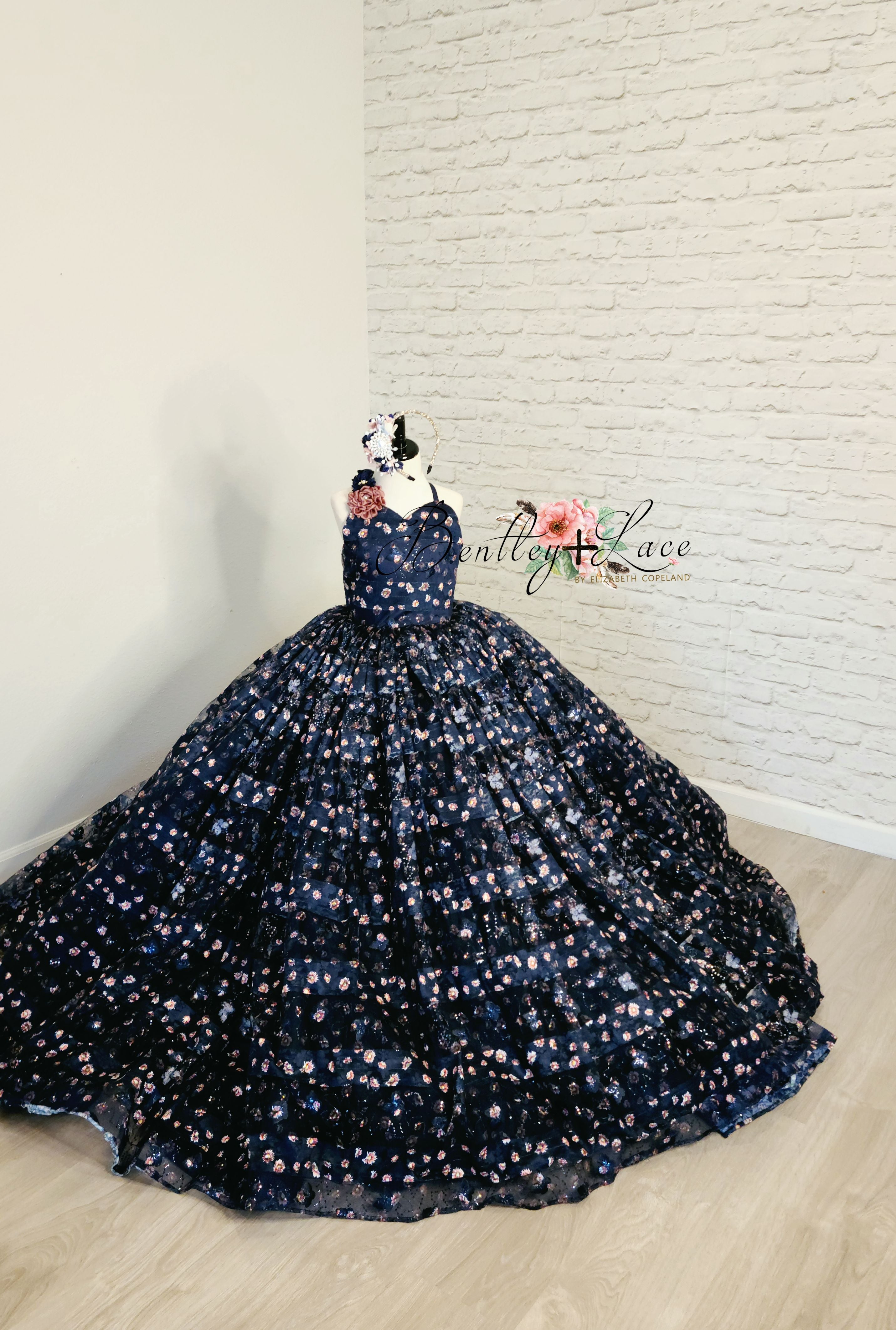 Blue Color Bridal Wear Net Semi Stitched Anarkali Gown Dress – fashionnaari