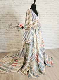 NEW Patriotic "Patchwork Dreaming" - Beautiful boho inspired gown - (TEEN-ADULT) Maternity Friendly.