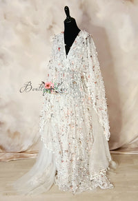 NEW Butterfly Cascades (2)  Bohemian Inspired gown - bust Approx 39 (Teen/Adult) Maternity/ Non Maternity.