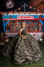 Starry Eyes Couture Gown-custom color options - GORGEOUS SPECIAL OCCASION OR PHOTO SHOOT DRESS