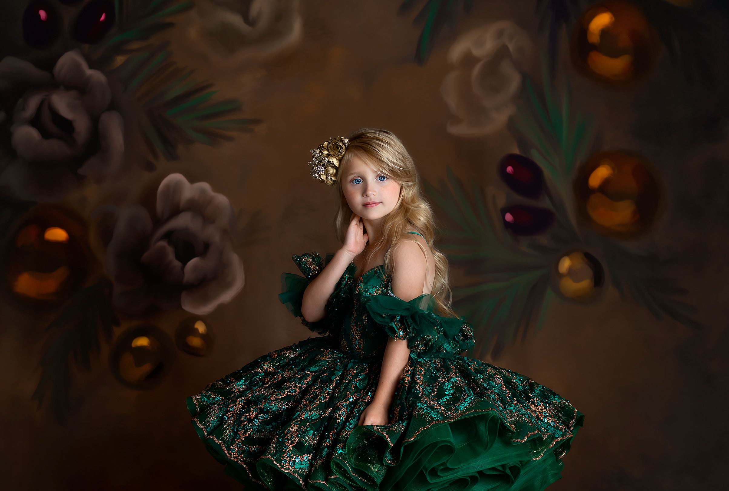 "Jewel"  Petal Length Dress ( 4 Year - Petite 5 Year)