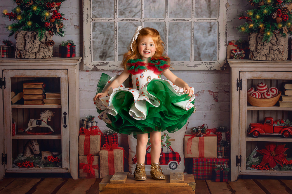 Baby couture dresses -  Holiday couture gown rental -perfect for photography sessions using babydream backdrops and other fine art drops.