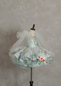 RETIRED RENTAL EUC  will come with CAPE - Brynn "Gardenia" -  Petal Length Dress ( 4 Year - Petite 5 Year)