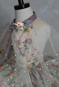 RETIRED RENTAL EUC "Delilah" -  dress+detachable sleeves-Petal Length Dress ( 4 Year - Petite 5 Year)