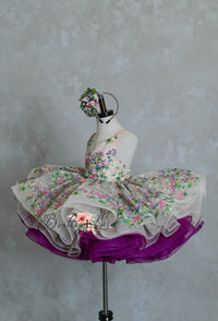 RETIRED RENTAL EUC "Delilah" -  dress+detachable sleeves-Petal Length Dress ( 4 Year - Petite 5 Year)