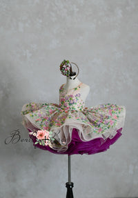 RETIRED RENTAL EUC "Delilah" -  dress+detachable sleeves-Petal Length Dress ( 4 Year - Petite 5 Year)