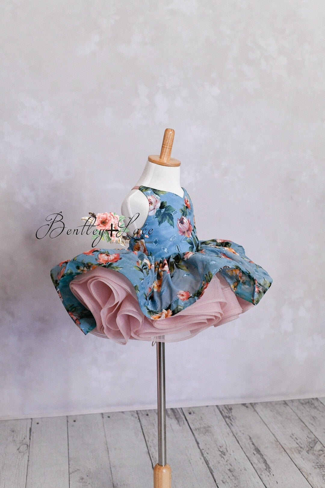 "Chan" Petal Length Dress (12 month - Petite 24 month) with bonnet