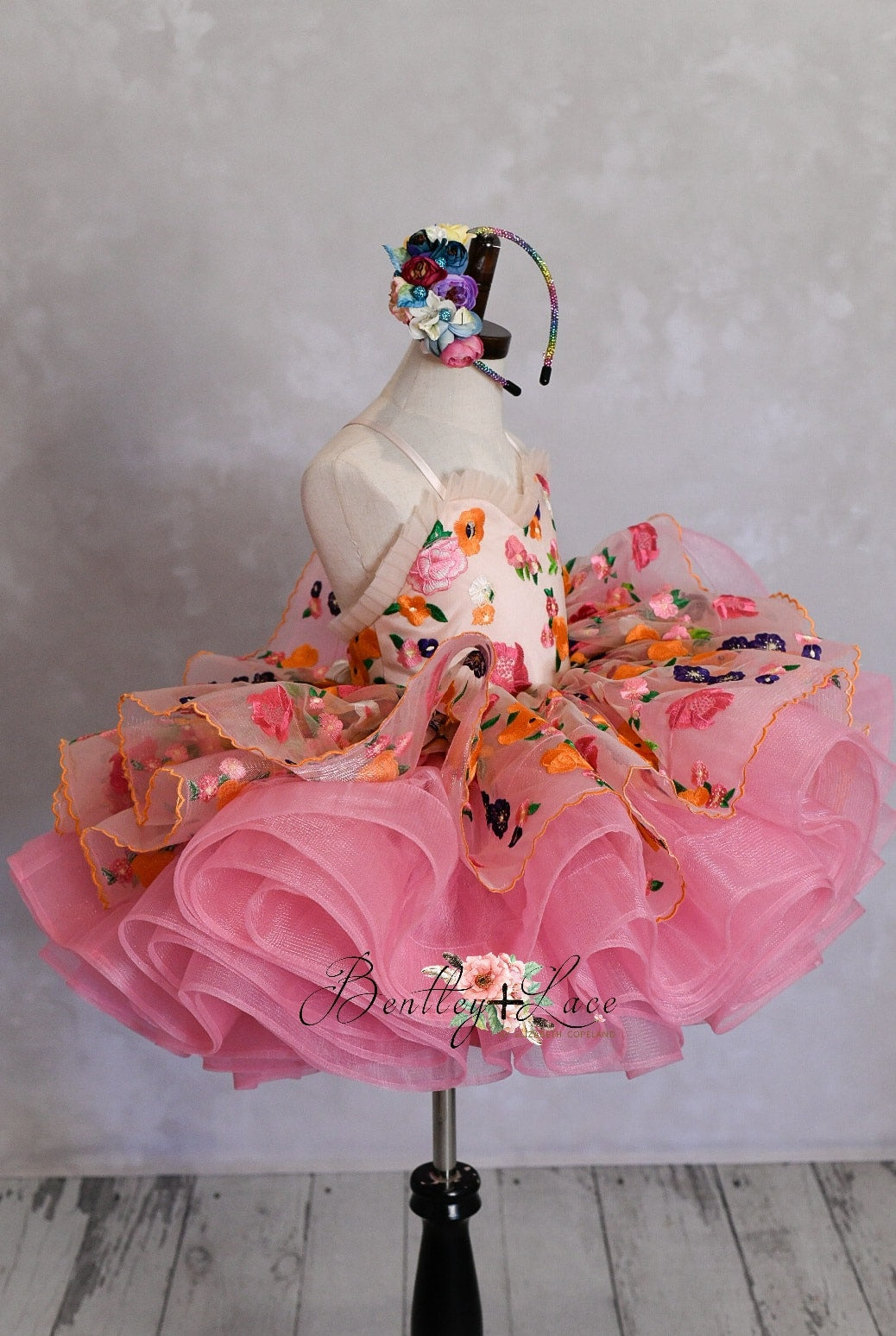 "Enchanted" -  Petal Length Dress Pink Skirt ( 4 Year - Petite 5 Year)