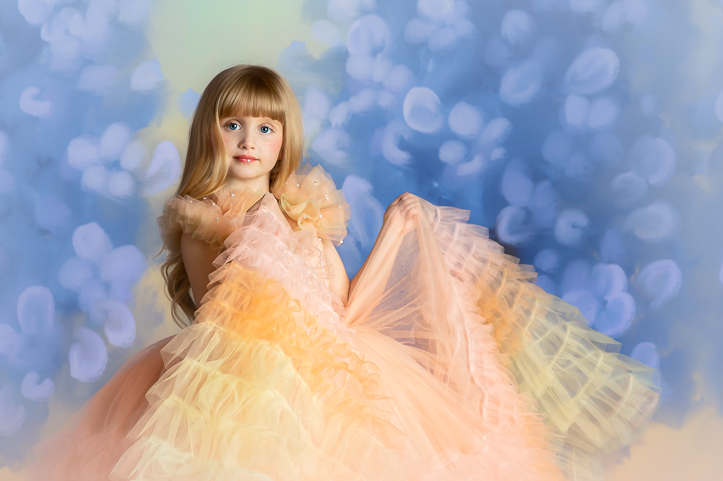 "Rainbow – Soirée" - Editorial Dress, Couture Gown, Special Occasion Dress