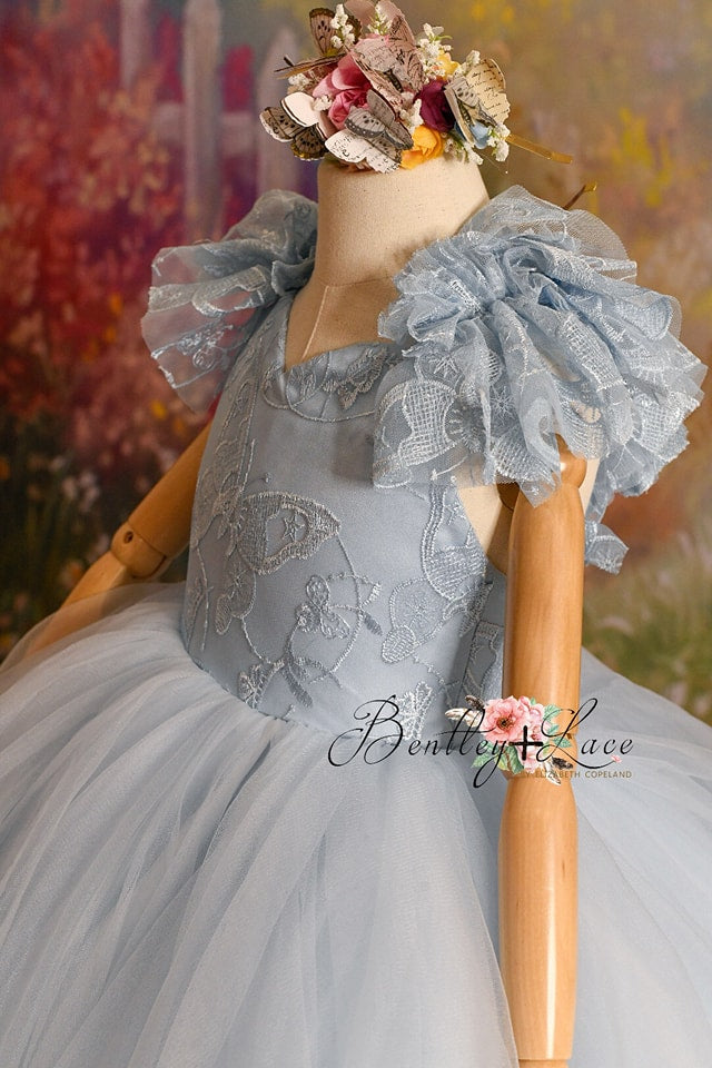 Sparkly Starry Sky Navy Blue Prom Dresses 2023 Sweetheart Floor-Length /  Long Crossed Straps Tulle Ball