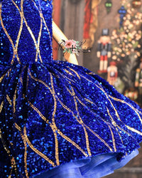 Rts euc "Nutcracker Dance" - Blue Petal Length Dress  ( 6 Year - Petite 8 Year)