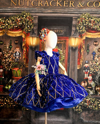 Rts euc "Nutcracker Dance" - Blue Petal Length Dress  ( 6 Year - Petite 8 Year)