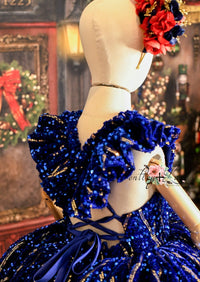 Rts euc "Nutcracker Dance" - Blue Petal Length Dress  ( 6 Year - Petite 8 Year)