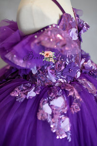 Retired rental Amethyst-  Floor Length Dress ( 5 Year - Petite 6 Year)
