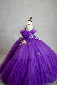 Retired rental Amethyst-  Floor Length Dress ( 5 Year - Petite 6 Year)