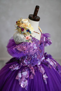Retired rental Amethyst-  Floor Length Dress ( 5 Year - Petite 6 Year)