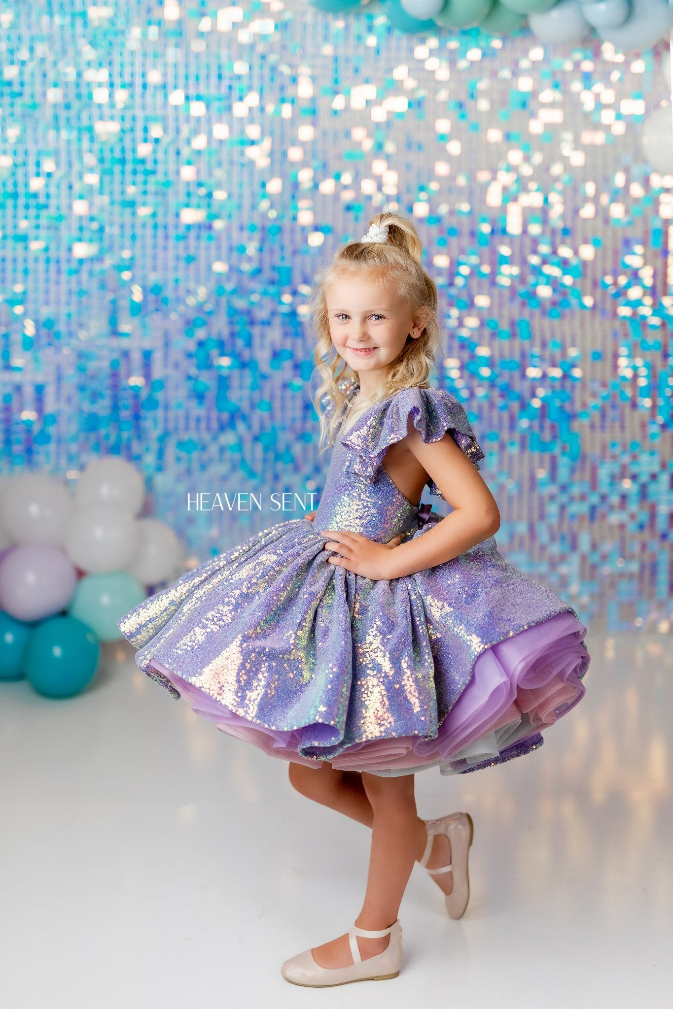 "Mermaid Kisses"  Petal - Editorial Dress, Couture Gown, Special Occasion Dress