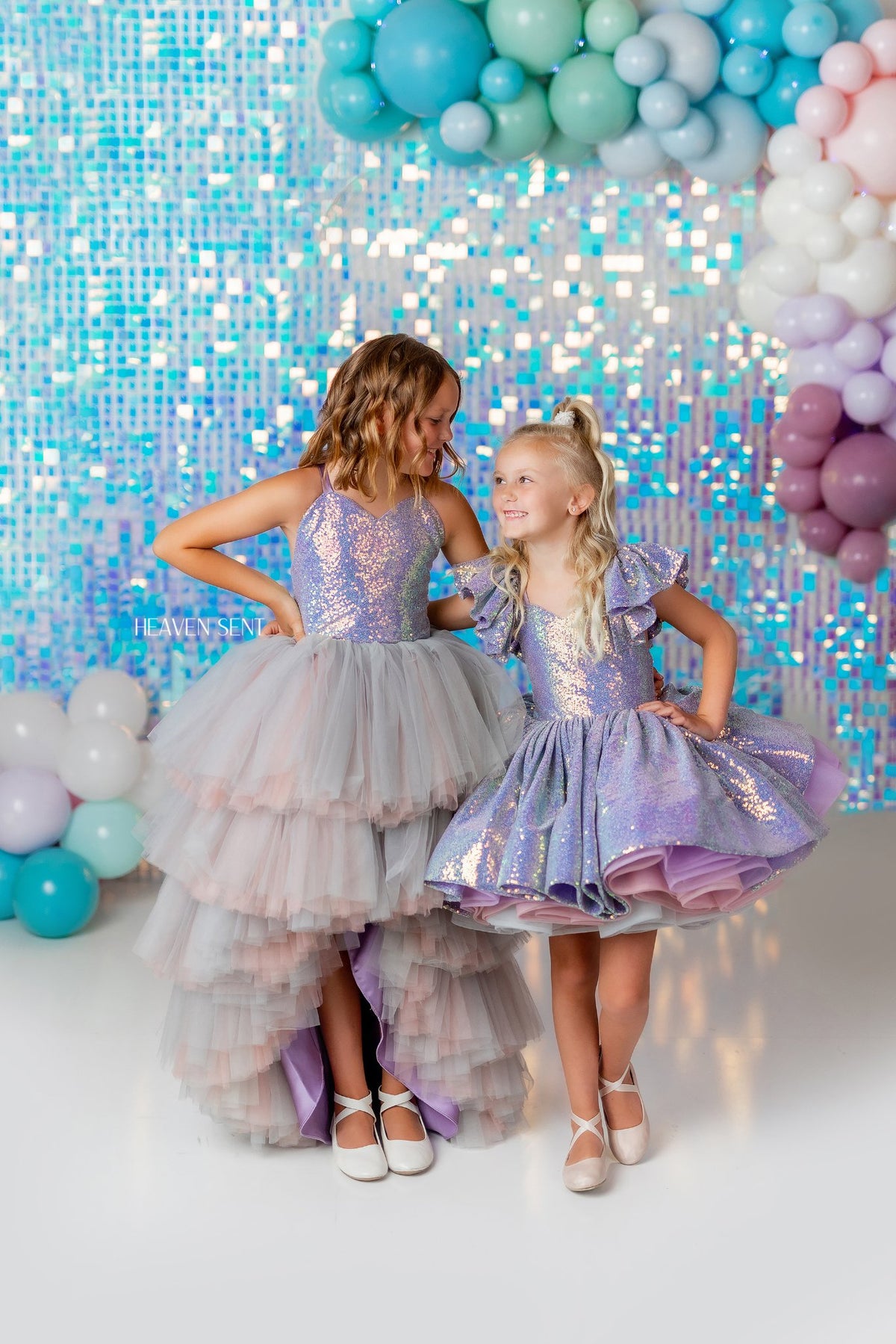 "Mermaid Kisses"  High Low - Editorial Dress, Couture Gown, Special Occasion Dress