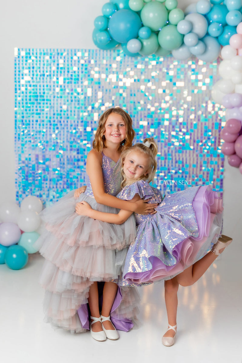 "Mermaid Kisses"  High Low - Editorial Dress, Couture Gown, Special Occasion Dress