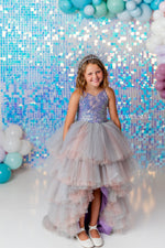 "Mermaid Kisses"  High Low - Editorial Dress, Couture Gown, Special Occasion Dress