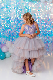 "Mermaid Kisses"  High Low - Editorial Dress, Couture Gown, Special Occasion Dress