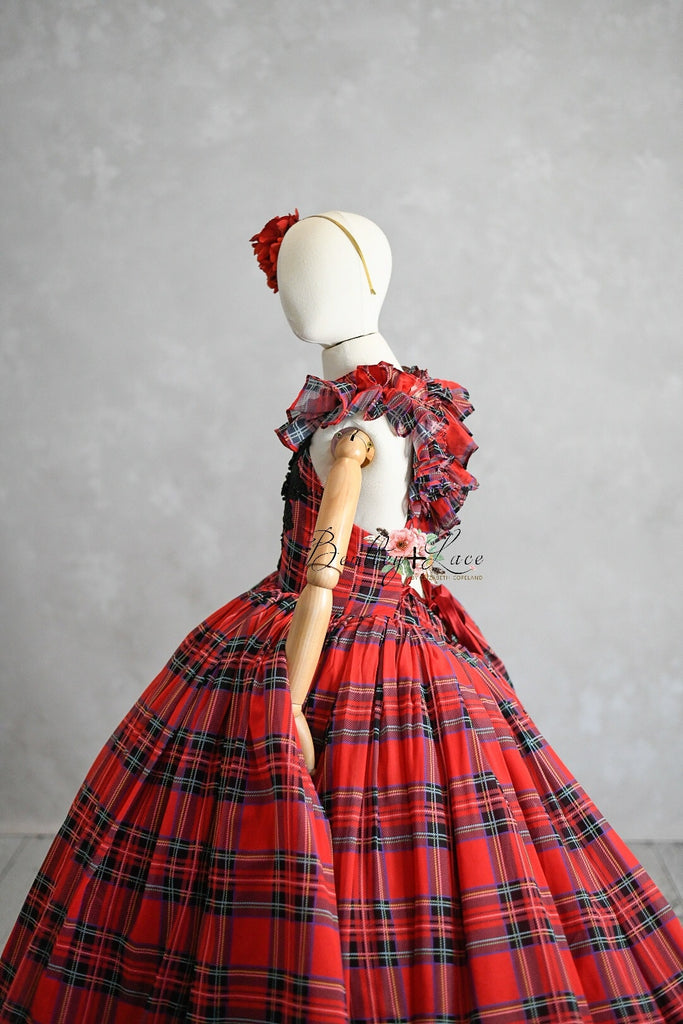 Couture gown rental: "Carolle -  Red -  Floor Length ( 6 Year - Petite 8 Year)