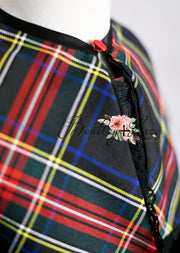"Darling Plaid" - Pick color option. Editorial Dress, Couture Gown, Special Occasion Dress