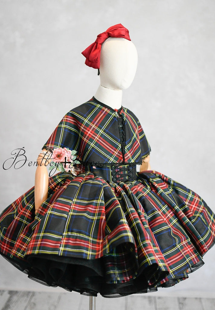 "Darling Plaid" - Pick color option. Editorial Dress, Couture Gown, Special Occasion Dress