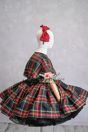 "Darling Plaid" - Pick color option. Editorial Dress, Couture Gown, Special Occasion Dress