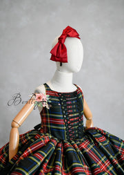 "Darling Plaid" - Pick color option. Editorial Dress, Couture Gown, Special Occasion Dress