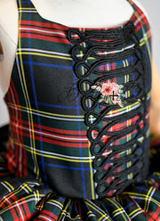 "Darling Plaid" - Pick color option. Editorial Dress, Couture Gown, Special Occasion Dress