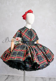 "Darling Plaid" - Pick color option. Editorial Dress, Couture Gown, Special Occasion Dress