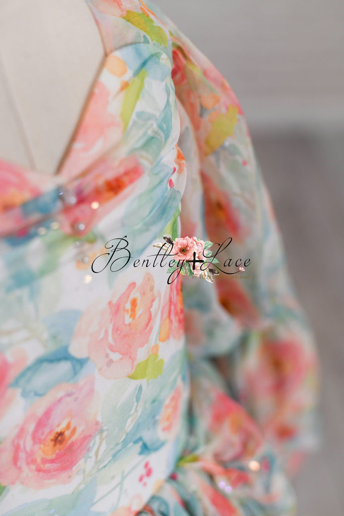 New Coralee - chiffon floral (7-8 year)