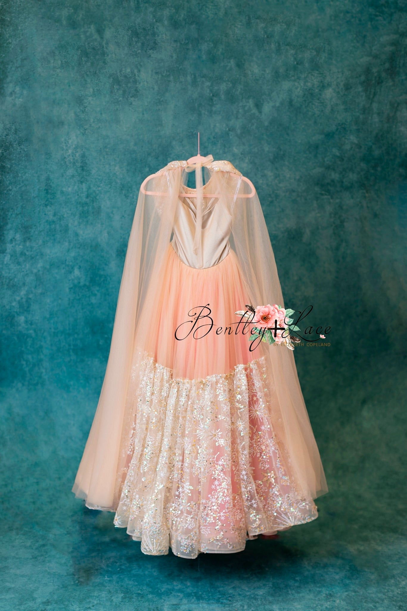 Starry Hooded tulle Cape