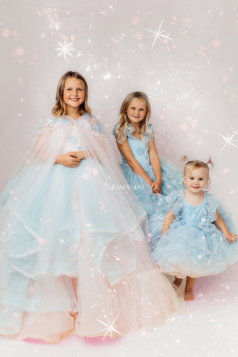Elsa Fabric & Tulle Cape | Custom Color & Fabric Options