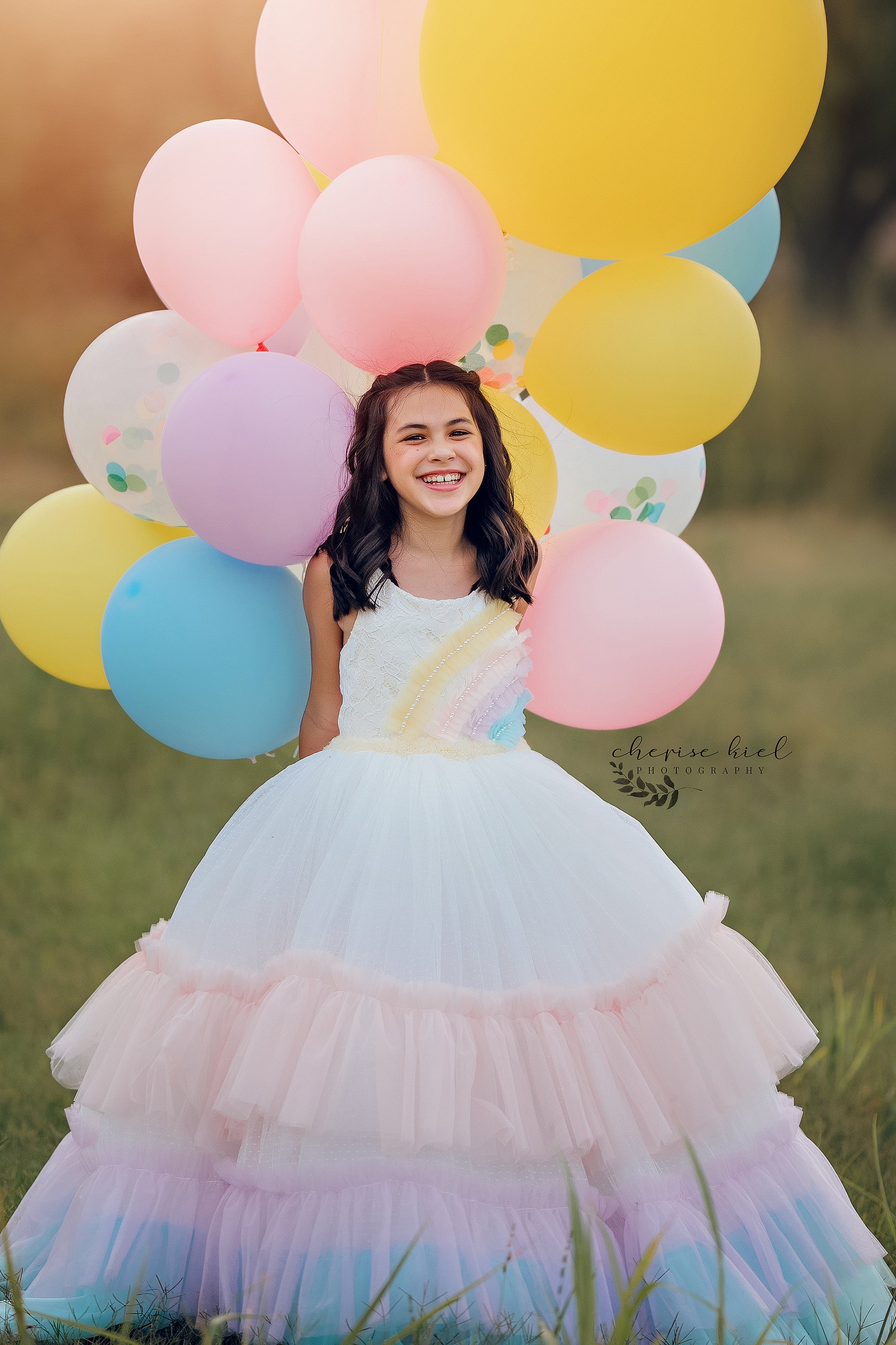 New "Over the Rainbow" Floor Length Dress (6 Year-Petite 8 Year)