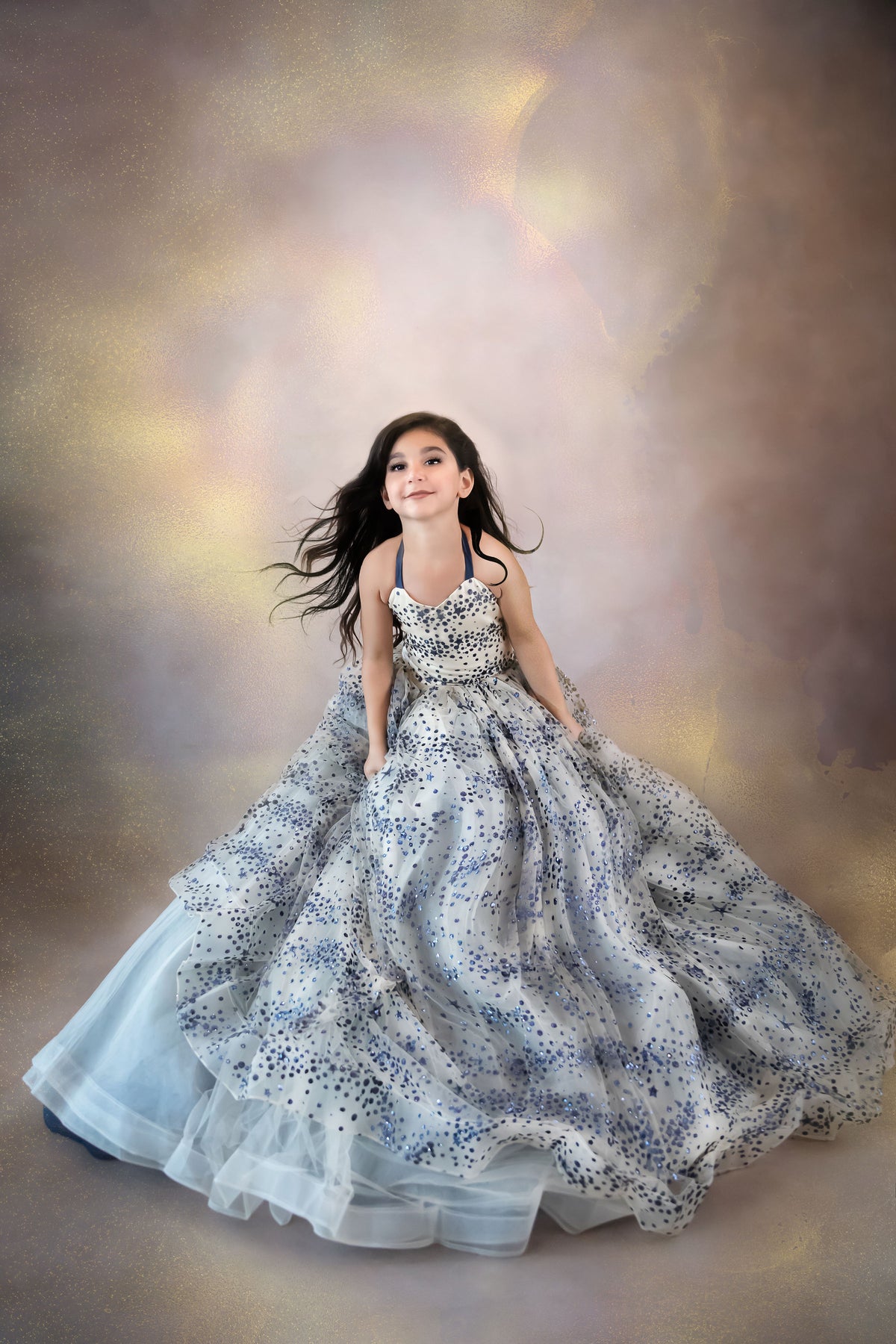 Starry Eyes Couture Gown-custom color options - GORGEOUS SPECIAL OCCASION OR PHOTO SHOOT DRESS