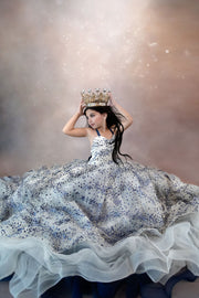 Starry Eyes Couture Gown-custom color options - GORGEOUS SPECIAL OCCASION OR PHOTO SHOOT DRESS