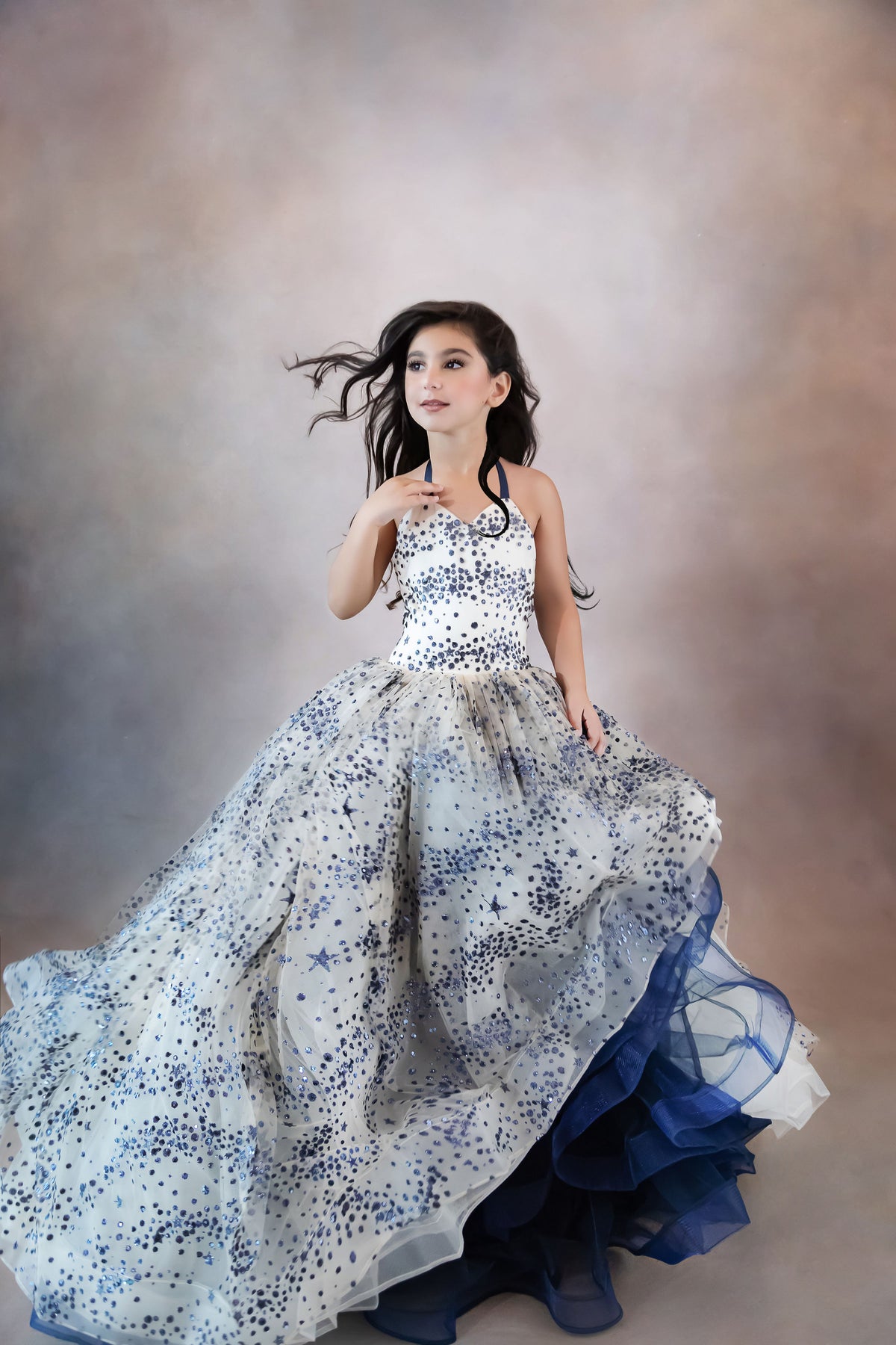 Starry Eyes Couture Gown-custom color options - GORGEOUS SPECIAL OCCASION OR PHOTO SHOOT DRESS